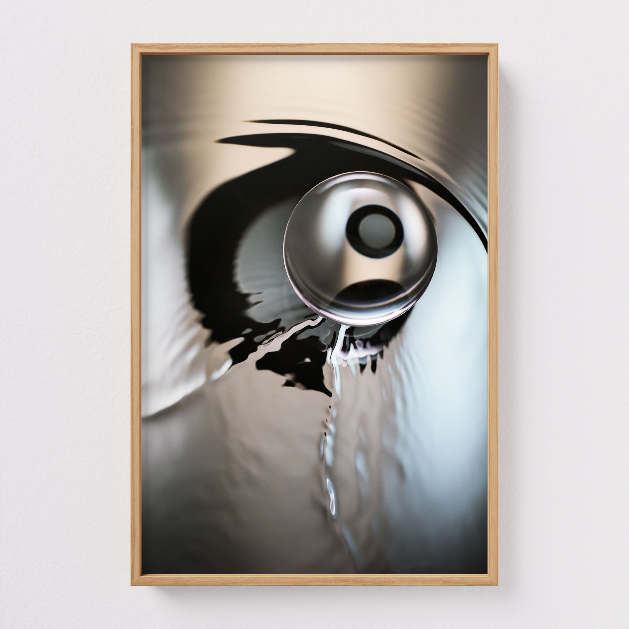Fine Art print Eye of Gravity by Sebastian Mader in nature frame