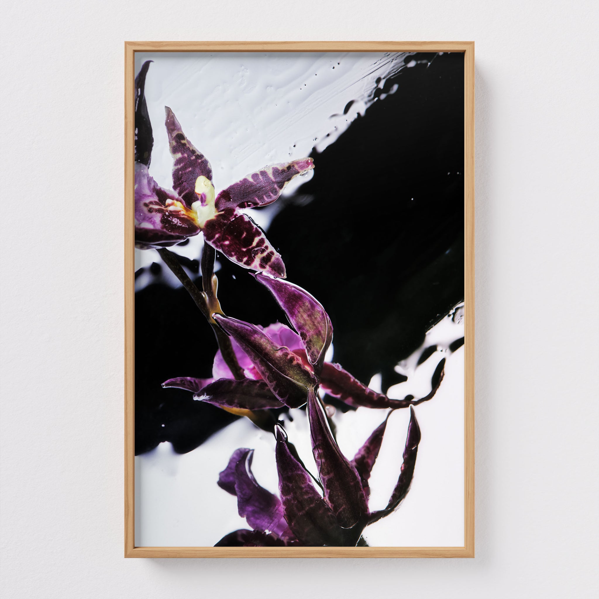 Fine Art print Purple Rain by Sebastian Mader in nature frame