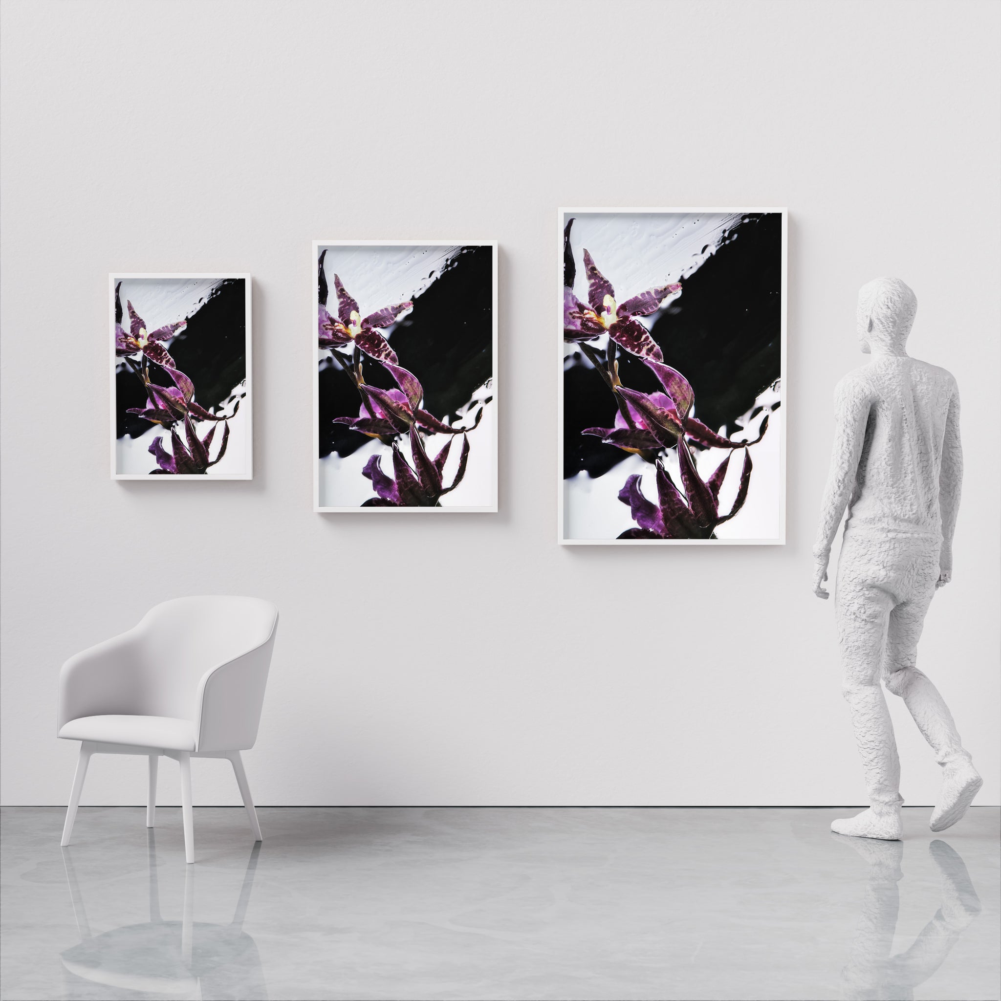 Fine Art prints Purple Rain by Sebastian Mader comparison print sizes